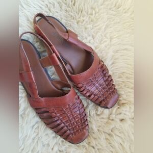 St. John's Bay Brown Huarache Flats